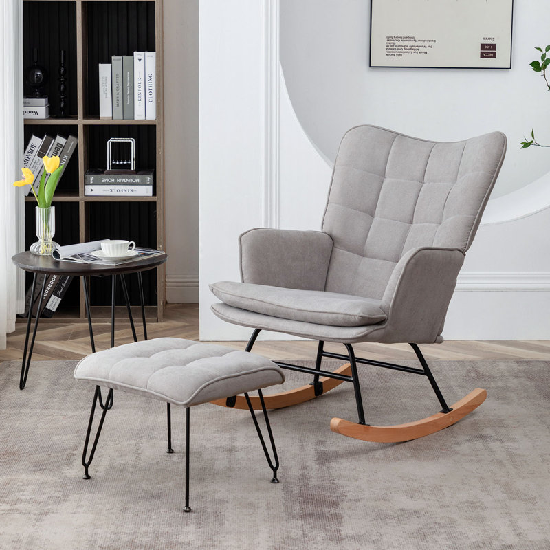 Isabelle & Max™ Lamendola Upholstered Rocking Chair & Reviews Wayfair